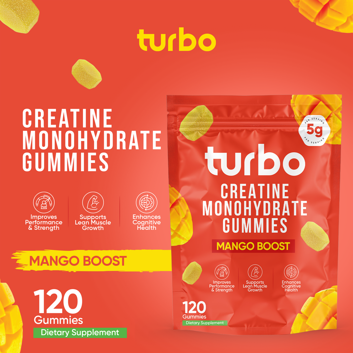 Turbo Creatine Monohydrate Gummies